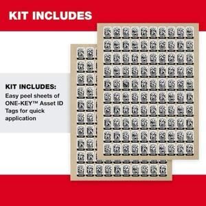 Milwaukee 48-21-0001 ONE-KEY™ Asset ID Tag – Sm. Plastic Surface (200ct)